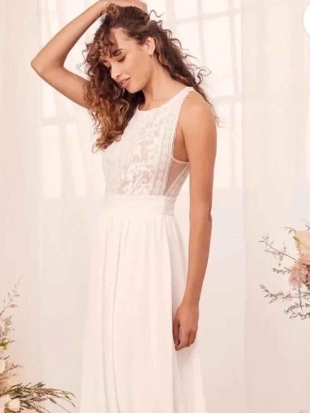 forever and always white lace maxi dress LULUS
